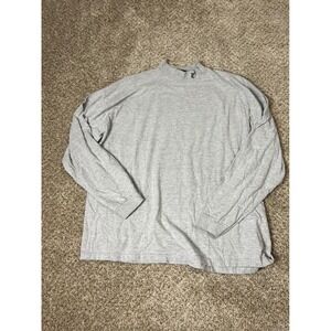 Ashworth Mens Long Sleeve Mock Neck Shirt Gray Golf Pullover XL